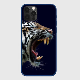 Чехол для iPhone 12 Pro Max с принтом Оскал тигра | Большая кошка в Белгороде, Силикон |  | 2022 | big teeth | fangs | grin | tiger | tigr | tigris | большая кошка | большие зубы | клыки | новый год | оскалиться | острые клыки | полосатая кошка | скалить | скалить зубы | тигр