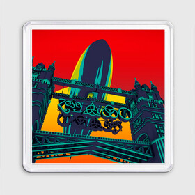Магнит 55*55 с принтом Logo Led Zeppelin в Белгороде, Пластик | Размер: 65*65 мм; Размер печати: 55*55 мм | Тематика изображения на принте: alternative | led zeppelin | metall | music | rock | альтернатива | лед зеппелин | лэд зепелин | металл | музыка | рок