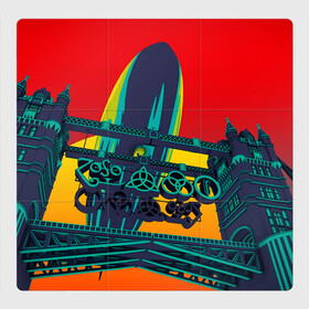 Магнитный плакат 3Х3 с принтом Logo Led Zeppelin в Белгороде, Полимерный материал с магнитным слоем | 9 деталей размером 9*9 см | alternative | led zeppelin | metall | music | rock | альтернатива | лед зеппелин | лэд зепелин | металл | музыка | рок