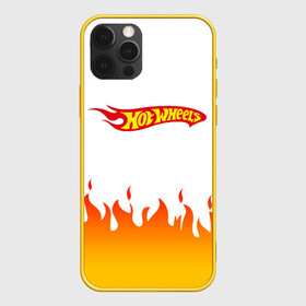 Чехол для iPhone 12 Pro с принтом Hot Wheels | Logo | Fire в Белгороде, силикон | область печати: задняя сторона чехла, без боковых панелей | Тематика изображения на принте: auto | bone shaker | fire | hot wheels | logo | mattel | rd02 | twin mill | авто | автомобиль | ам | горячие колёса | лого | логотип | огненная | огонь | хот велс | эмблема