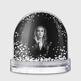 Игрушка Снежный шар с принтом Adele Icon в Белгороде, Пластик | Изображение внутри шара печатается на глянцевой фотобумаге с двух сторон | девушка | имя | микрофон | певица | фото