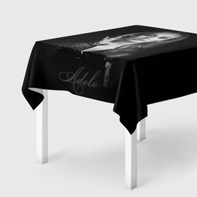 Скатерть 3D с принтом Adele Icon в Белгороде, 100% полиэстер (ткань не мнется и не растягивается) | Размер: 150*150 см | девушка | имя | микрофон | певица | фото