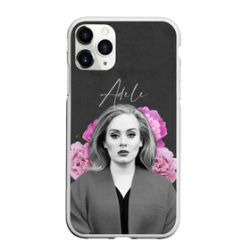 Чехол для iPhone 11 Pro матовый с принтом Flowers Adele в Белгороде, Силикон |  | имя | надпись | певица | текстура | цветы