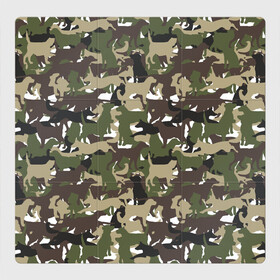 Магнитный плакат 3Х3 с принтом Камуфляж из Собак (Camouflage) в Белгороде, Полимерный материал с магнитным слоем | 9 деталей размером 9*9 см | animal | camouflage | dog | military camouflage | барбос | бобик | военный камуфляж | год собаки | друг человека | животное | зверь | ищейка | камуфляж | кинолог | кость | лайка | милитари | охотничий камуфляж | пёс