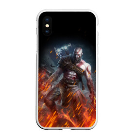 Чехол для iPhone XS Max матовый с принтом КРАТОС В ОГНЕ | GOD OF WAR (НА СПИНЕ) в Белгороде, Силикон | Область печати: задняя сторона чехла, без боковых панелей | ascension | betrayal | chains of olympus | cratos | ghost of sparta | god of war | hack and slash | kratos | logo | ragnarok | rune | war | атрей | бог войны | война | год ов вар | год оф вар | игра | иероглифы | кратос | лого | логотип | рагнарёк | руны 