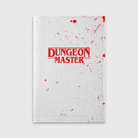 Обложка для паспорта матовая кожа с принтом DUNGEON MASTER BLOOD ГАЧИМУЧИ БЕЛЫЙ в Белгороде, натуральная матовая кожа | размер 19,3 х 13,7 см; прозрачные пластиковые крепления | aniki | billy | boss | boy | bucks | dark | deep | door | dungeon | fantasy | gachi | gachimuchi | gym | hundred | master | muchi | next | stranger | the | things | three | van | wee | билли | ван | гачи | гачимучи | дела | мучи | 