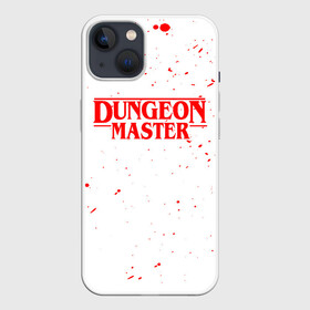 Чехол для iPhone 13 с принтом DUNGEON MASTER BLOOD ГАЧИМУЧИ БЕЛЫЙ в Белгороде,  |  | aniki | billy | boss | boy | bucks | dark | deep | door | dungeon | fantasy | gachi | gachimuchi | gym | hundred | master | muchi | next | stranger | the | things | three | van | wee | билли | ван | гачи | гачимучи | дела | мучи | 