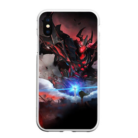 Чехол для iPhone XS Max матовый с принтом DOTA ТЕНЬ, SHADOW FIEND в Белгороде, Силикон | Область печати: задняя сторона чехла, без боковых панелей | bristleback | dota | dota 2 | dota2 | fire | flame | heroes | invoker | lina | og team | pudge | shadow | shadow fiend | team liquid | team spirit | the international | windranger | бристелбек | бристл | дота | дота 2 | дота2 | огонь | пламя | пудж | тень