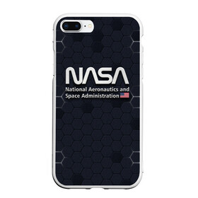 Чехол для iPhone 7Plus/8 Plus матовый с принтом NASA 3D LOGO   НАСА 3D логотип в Белгороде, Силикон | Область печати: задняя сторона чехла, без боковых панелей | elon | mask | musk | nasa | space x | star | америка | астронавт | звезды | земля | илон | космонавт | космос | луна | марс | маск | наса | планета | ракета | флаг