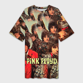 Платье-футболка 3D с принтом The Piper at the Gates of Dawn  Pink Floyd в Белгороде,  |  | pink floyd | pinkfloyd | альбом | арт | артрок | дэвид гилмор | пинк флойд | пинкфлойд | прогрессивный | психоделический | ричард райт | роджер уотерс | рок группа | сид барретт | симфонический | спэйс | эйсид
