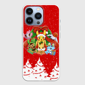 Чехол для iPhone 13 Pro с принтом НОВОГОДНИЕ ГЕРОИ ПОКЕМОНЫ 2022 в Белгороде,  |  | 2022 | animals | new year 2022 | pika | pika pika | pikachu | pokemon | детектив пикачу | животные | звери | новогодний пикачу | новый год | новый год 2022 | пика | пикачу | покемон | покемоны