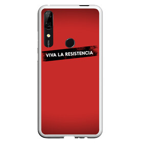 Чехол для Honor P Smart Z с принтом VIVA LA RESISTENCIA в Белгороде, Силикон | Область печати: задняя сторона чехла, без боковых панелей | Тематика изображения на принте: bella | bells | casa | ciao | de | el | jingle | la | moscow | netflix | papel | professor | resistencia | tokio | viva | бумажный | дом | профессор