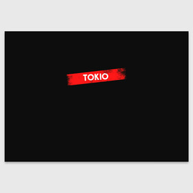 Поздравительная открытка с принтом TOKIO (БУМАЖНЫЙ ДОМ) в Белгороде, 100% бумага | плотность бумаги 280 г/м2, матовая, на обратной стороне линовка и место для марки
 | bella | bells | casa | ciao | de | el | jingle | la | moscow | netflix | papel | professor | resistencia | tokio | viva | бумажный | дом | профессор