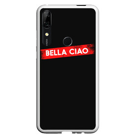 Чехол для Honor P Smart Z с принтом BELLA CIAO (БУМАЖНЫЙ ДОМ) в Белгороде, Силикон | Область печати: задняя сторона чехла, без боковых панелей | Тематика изображения на принте: bella | bells | casa | ciao | de | el | jingle | la | moscow | netflix | papel | professor | resistencia | tokio | viva | бумажный | дом | профессор