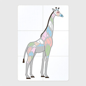 Магнитный плакат 2Х3 с принтом Волшебный жираф в Белгороде, Полимерный материал с магнитным слоем | 6 деталей размером 9*9 см | Тематика изображения на принте: автралия | африка | волшебство | животное | жираф | зверь | мило | милота | мозаика | редкое животное | сказка | цвета | чудо | экзотика