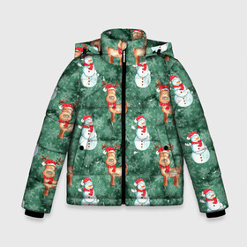 Зимняя куртка для мальчиков 3D с принтом Новогоднее настроение Санта в Белгороде, ткань верха — 100% полиэстер; подклад — 100% полиэстер, утеплитель — 100% полиэстер | длина ниже бедра, удлиненная спинка, воротник стойка и отстегивающийся капюшон. Есть боковые карманы с листочкой на кнопках, утяжки по низу изделия и внутренний карман на молнии. 

Предусмотрены светоотражающий принт на спинке, радужный светоотражающий элемент на пуллере молнии и на резинке для утяжки | 2022 | год тигра | новый год | новый год 2022 | символ года | тигр | тигренок | тигрица | тигры