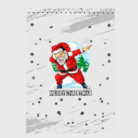 Скетчбук с принтом Merry Christmas Santa Dabbing. в Белгороде, 100% бумага
 | 48 листов, плотность листов — 100 г/м2, плотность картонной обложки — 250 г/м2. Листы скреплены сверху удобной пружинной спиралью | 2022 | dabbing | happy new year | merry christmas | santa dabbing | год тигра | зима близко | нг | новогодний | новогодний тигр | новый год | новый год 2022 | рождество | символ 2022 года | снежинки