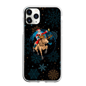 Чехол для iPhone 11 Pro матовый с принтом Олень и Santa. в Белгороде, Силикон |  | 2022 | happy new year | merry christmas | rdnewyear22 | santa | год тигра | зима близко | нг | новогодний | новый год | новый год 2022 | олень | рождество | санта | символ 2022 года | снежинки