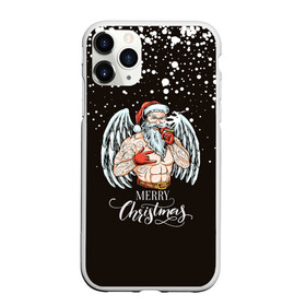 Чехол для iPhone 11 Pro Max матовый с принтом Merry Christmas Santa c Крыльями Ангела. в Белгороде, Силикон |  | 2022 | happy new year | merry christmas | santa | год тигра | зима близко | нг | новогодний | новый год | новый год 2022 | рождество | санта | символ 2022 года | снежинки