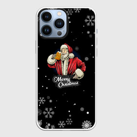 Чехол для iPhone 13 Pro Max с принтом Merry Christmas Санта с пивом в Белгороде,  |  | Тематика изображения на принте: 2022 | happy new year | merry christmas | santa | год тигра | зима близко | нг | новогодний | новогодний санта | новый год | новый год 2022 | рождество | санта | символ 2022 года | снег