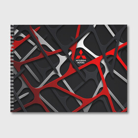 Альбом для рисования с принтом MITSUBISHI 3D Texture Logo в Белгороде, 100% бумага
 | матовая бумага, плотность 200 мг. | auto | autosport | avto | car | mitsubishi | race | street racing | авто | автоспорт | гонки | марка | машина | митсубиси | митсубиши | мицубиси | мицубиши | тачка