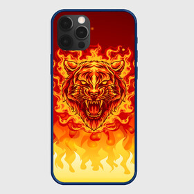 Чехол для iPhone 12 Pro Max с принтом Огненный тигр в пламени в Белгороде, Силикон |  | Тематика изображения на принте: огонь | пламя | символ года | тигр | хищник