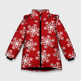Зимняя куртка для девочек 3D с принтом Новогодние Снежинки НГ в Белгороде, ткань верха — 100% полиэстер; подклад — 100% полиэстер, утеплитель — 100% полиэстер. | длина ниже бедра, удлиненная спинка, воротник стойка и отстегивающийся капюшон. Есть боковые карманы с листочкой на кнопках, утяжки по низу изделия и внутренний карман на молнии. 

Предусмотрены светоотражающий принт на спинке, радужный светоотражающий элемент на пуллере молнии и на резинке для утяжки. | Тематика изображения на принте: christmas | merry christmas | new year | новый год | новый год алфавит | новый год и рождество | новый год мерин | новый год снежинки | рождество | снежинки