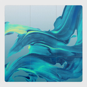 Магнитный плакат 3Х3 с принтом Акварельные Мазки в Белгороде, Полимерный материал с магнитным слоем | 9 деталей размером 9*9 см | абстракция | акварель | акварельные волны | волны | рисунок