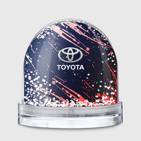 Игрушка Снежный шар с принтом Toyota градиент в Белгороде, Пластик | Изображение внутри шара печатается на глянцевой фотобумаге с двух сторон | auto | sport | toyota | авто | автомобиль | бренд | спорт | тойота
