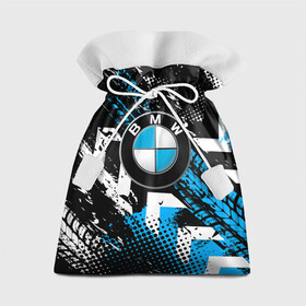Подарочный 3D мешок с принтом Следы от шин BMW в Белгороде, 100% полиэстер | Размер: 29*39 см | Тематика изображения на принте: bmw | bmw performance | m | motorsport | performance | бмв | моторспорт