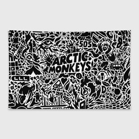 Флаг-баннер с принтом Arctic monkeys Pattern в Белгороде, 100% полиэстер | размер 67 х 109 см, плотность ткани — 95 г/м2; по краям флага есть четыре люверса для крепления | alternative | arctic monkeys | metall | music | rock | альтернатива | арктик монкейс | арктические обезьяны | металл | музыка | рок