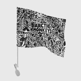 Флаг для автомобиля с принтом Arctic monkeys Pattern в Белгороде, 100% полиэстер | Размер: 30*21 см | alternative | arctic monkeys | metall | music | rock | альтернатива | арктик монкейс | арктические обезьяны | металл | музыка | рок