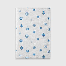 Обложка для паспорта матовая кожа с принтом Снег идёт в Белгороде, натуральная матовая кожа | размер 19,3 х 13,7 см; прозрачные пластиковые крепления | мороз | новогодний | новый год | паттерн | рождественски | рождество | сезон | снег | снегопад | снежинки | хима | холод | холодно