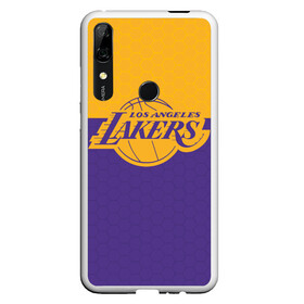 Чехол для Honor P Smart Z с принтом LAKERS LINE HEXAGON SPORT в Белгороде, Силикон | Область печати: задняя сторона чехла, без боковых панелей | Тематика изображения на принте: america | basketball | hexagon | kobe bryant | la | la lakers | lakers | los angeles lakers | nba | usa | баскетбол | гексагон | геометрия | кобе брайант | лос анджелес лейкерс | нба | соты | сша