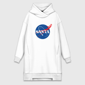 Платье-худи хлопок с принтом S A N T A (NASA) в Белгороде,  |  | 2022 | bad | christmas | cold | hipster | ho | klaus | merry | nasa | new | santa | snow | space | winter | year | год | дед | зима | клаус | космос | мороз | наса | новый | рождество | санта | снег | хипстер | хо | холод