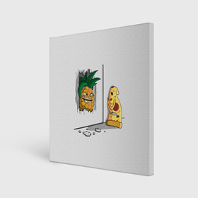 Холст квадратный с принтом HERES PINEAPPLE в Белгороде, 100% ПВХ |  | Тематика изображения на принте: here | is | johnny | mem | meme | memes | pineapple | pizza | shining | ананас | джонни | мем | мемы | пица | пицца | сияние | это