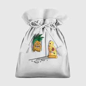 Подарочный 3D мешок с принтом HERES PINEAPPLE! в Белгороде, 100% полиэстер | Размер: 29*39 см | here | is | johnny | mem | meme | memes | pineapple | pizza | shining | ананас | джонни | мем | мемы | пица | пицца | сияние | это