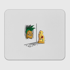 Прямоугольный коврик для мышки с принтом HERES PINEAPPLE! в Белгороде, натуральный каучук | размер 230 х 185 мм; запечатка лицевой стороны | here | is | johnny | mem | meme | memes | pineapple | pizza | shining | ананас | джонни | мем | мемы | пица | пицца | сияние | это