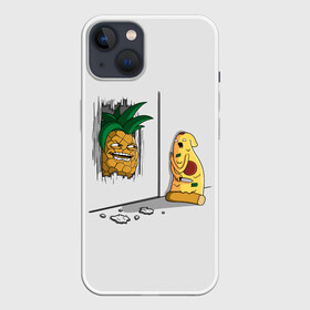 Чехол для iPhone 13 с принтом HERES PINEAPPLE в Белгороде,  |  | here | is | johnny | mem | meme | memes | pineapple | pizza | shining | ананас | джонни | мем | мемы | пица | пицца | сияние | это