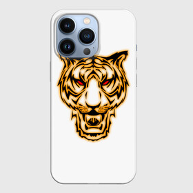 Чехол для iPhone 13 Pro с принтом Тигр с классным и уникальным дизайном в крутом стиле. Символ 2022 года. Это будет ваш талисман. в Белгороде,  |  | белый | белый тигр | большая кошка | гато | глаза | животное | зверь | король | кошка | кошки | лев | лицо | пантера | портрет | разноцветный | серия | тигер | тигр | тигре | тигры | хищник