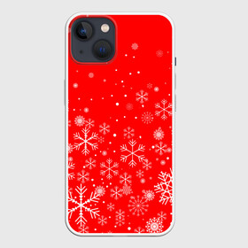 Чехол для iPhone 13 с принтом Летящие снежинки в Белгороде,  |  | 2022 | happy new year | merry christmas | год тигра | зима близко | нг | новогодний | новогодний тигр | новый год | новый год 2022 | рождество | символ 2022 года | снежинки