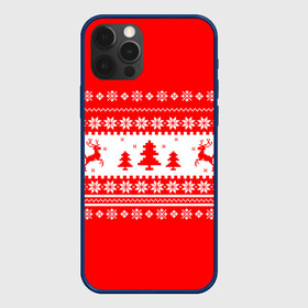 Чехол для iPhone 12 Pro Max с принтом КРАСНО-БЕЛЫЙ СВИТЕР С ОЛЕНЯМИ в Белгороде, Силикон |  | 2020 | 2021 | 2022 | christmas | merry | белый | красный | леденец | нг | новогодний | новый год | олени | рождество | свитер | узоры