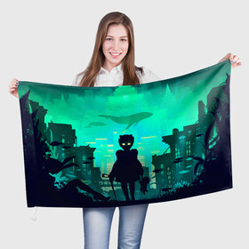 Флаг 3D с принтом Сестричка из Рапчера в Белгороде, 100% полиэстер | плотность ткани — 95 г/м2, размер — 67 х 109 см. Принт наносится с одной стороны | bioshock | bioshok | game | games | биошок | игра | игры
