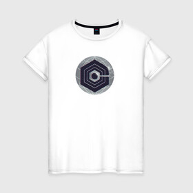 Женская футболка хлопок с принтом Логотип Cognito Inc в Белгороде, 100% хлопок | прямой крой, круглый вырез горловины, длина до линии бедер, слегка спущенное плечо | Тематика изображения на принте: глобус | знак | корпорация | круг | логотип