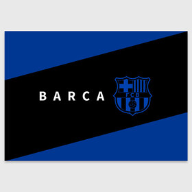 Поздравительная открытка с принтом БАРСА   Полосы в Белгороде, 100% бумага | плотность бумаги 280 г/м2, матовая, на обратной стороне линовка и место для марки
 | barca | barcelona | barsa | barselona | fcb | logo | messi | барса | барселона | знак | клуб | лого | логотип | логотипы | месси | полосы | символ | символы | футбол | футбольная | футбольный