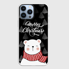 Чехол для iPhone 13 Pro Max с принтом MERRY CHRISTMAS BEARS в Белгороде,  |  | Тематика изображения на принте: 2021 | 2022 | new year | деда мороза | зима | к нам приходит | как у всех | костюм | медвежонок | мишка | новогодний | новый год | праздник | рекомендации | рождество | снег | снежинки | снежок | узор | хочу