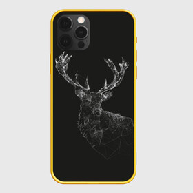 Чехол для iPhone 12 Pro с принтом DEER | POLYGONS в Белгороде, силикон | область печати: задняя сторона чехла, без боковых панелей | abstract | deer | geometry | polygon | абстракция | геометрия | олень | полигоны