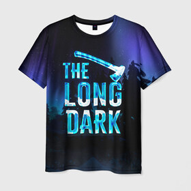Мужская футболка 3D с принтом The Long Dark Logo в Белгороде, 100% полиэфир | прямой крой, круглый вырез горловины, длина до линии бедер | Тематика изображения на принте: alaska | long dark | the long dark | аляска | выживание | длинная тьма | долгая тьма | игра long dark