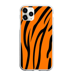 Чехол для iPhone 11 Pro матовый с принтом Текстура тигра/tiger в Белгороде, Силикон |  | tiger | кошка | оранжевый черный | символ 22 года | текстура | тигр