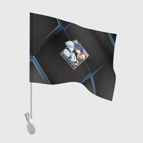 Флаг для автомобиля с принтом Сян Лин и Чун Юнь пейринг в Белгороде, 100% полиэстер | Размер: 30*21 см | chongyun | genshin impact | xiangling | аниме | геншин импакт | геншин удар | пейринг | сян лин | чун юнь